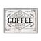 Stupell Industries Freshly Brewed Coffee with Gray Frame Wall Sign